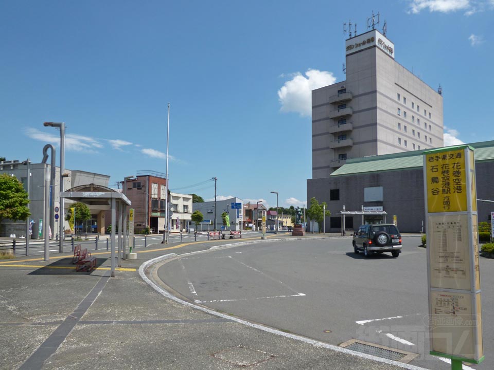 花巻駅バス停写真画像