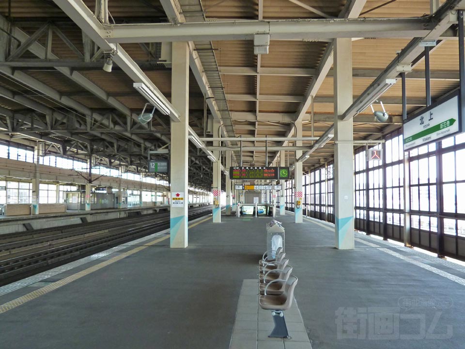 JR北上駅(JR東北新幹線)ホーム