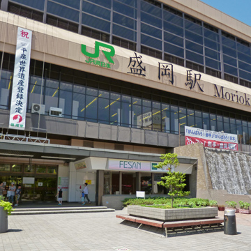 岩手県盛岡市盛岡駅前写真画像
