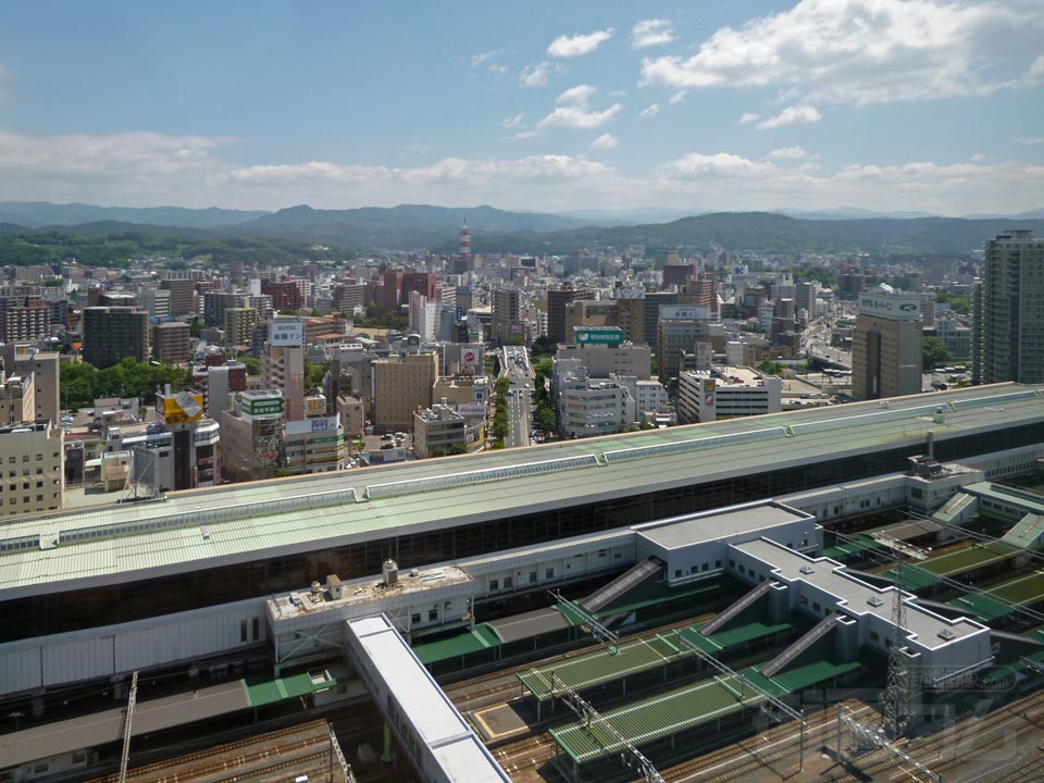 マリオス展望フロアから盛岡市街