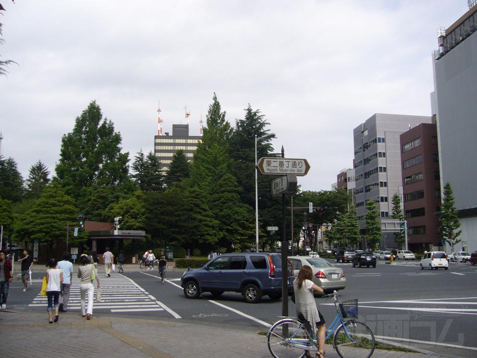 県庁市役所前交差点写真画像