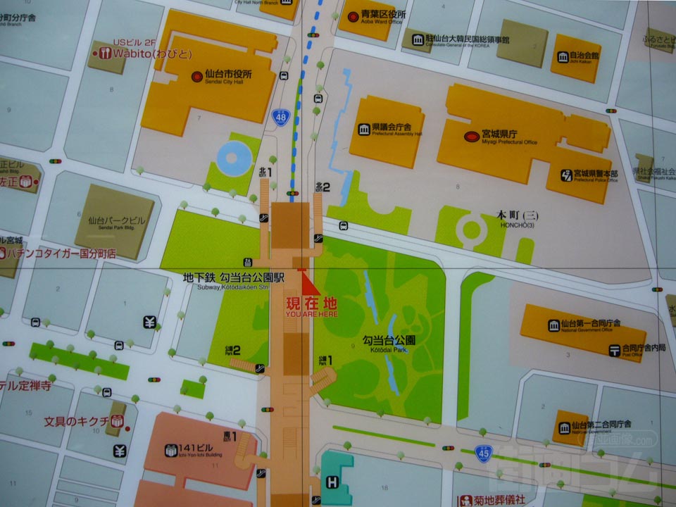 勾当台公園駅前周辺MAP写真画像