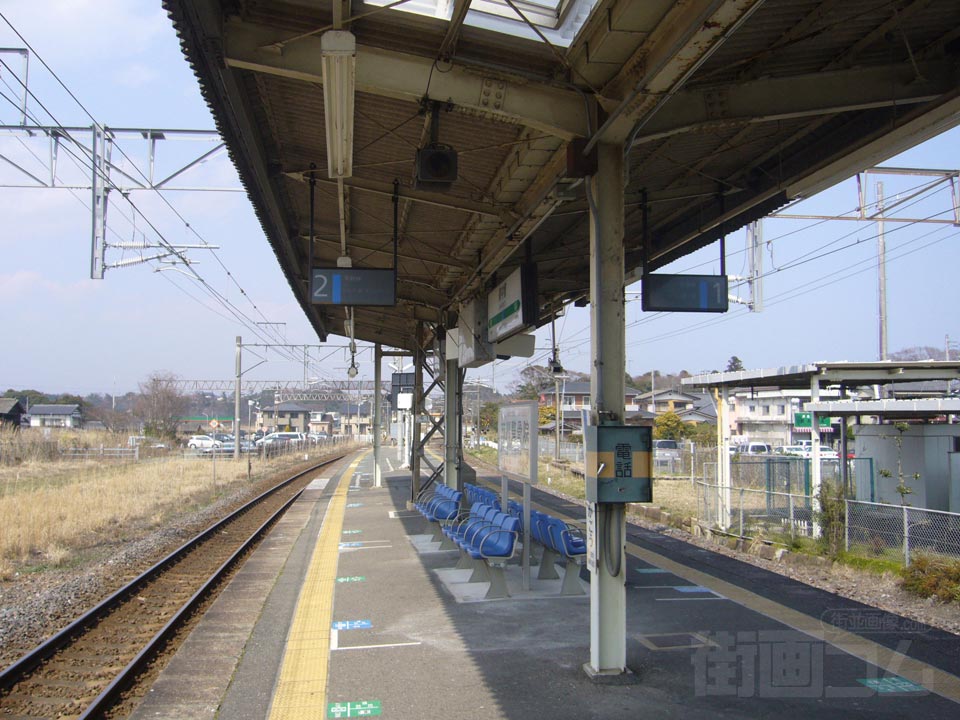 JR南中郷駅ホーム写真画像