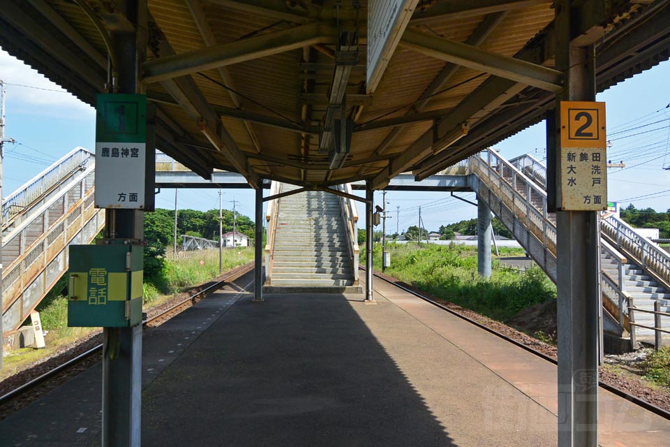 鹿島臨海鉄道大洋駅ホーム(鹿島臨海鉄道大洗鹿島線)