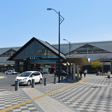 栃木駅周辺の街並み