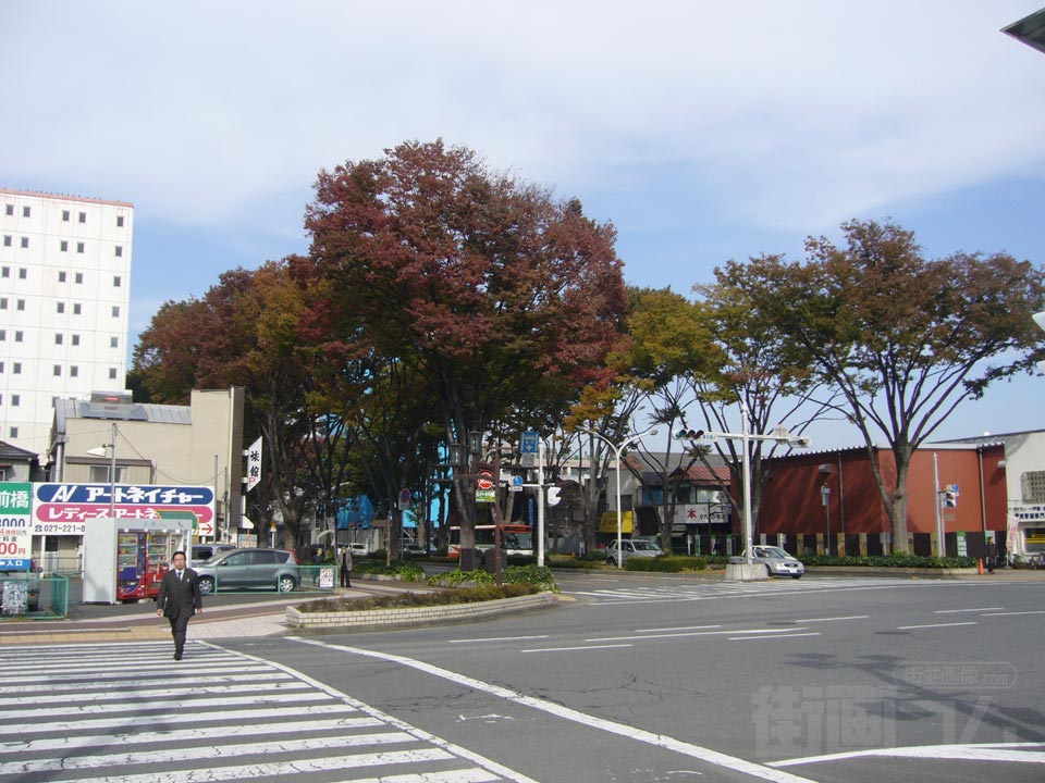 前橋駅前交差点写真画像
