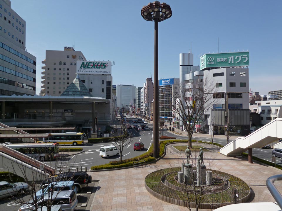 JR・上信電鉄高崎駅前西口方面写真画像