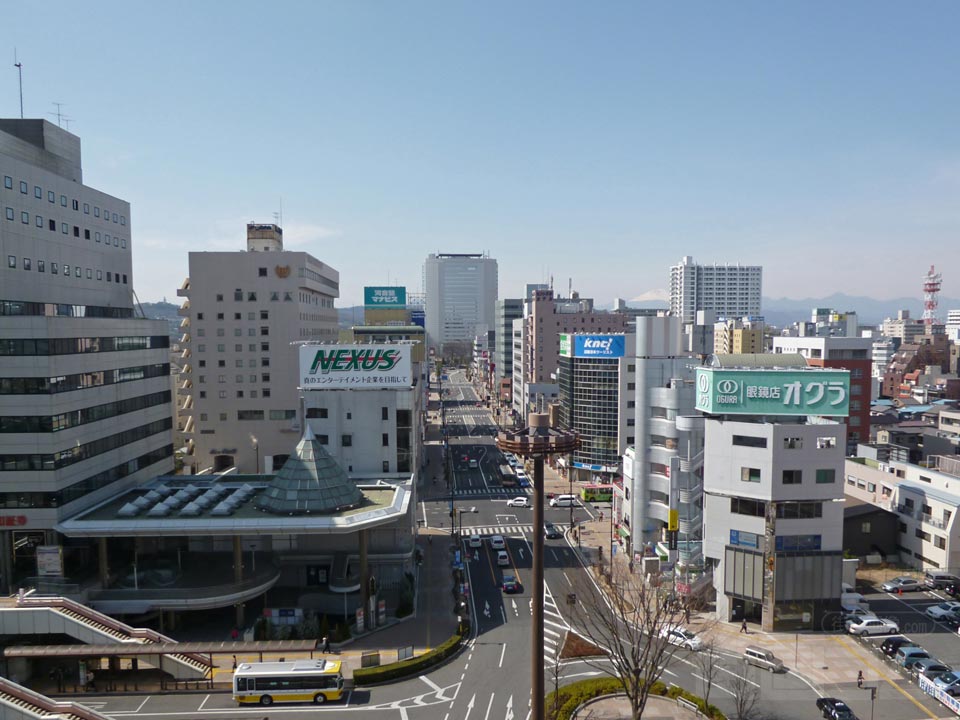 高崎駅ビルから西口方面写真画像