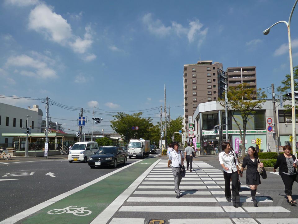 春日部郵便局交差点写真画像