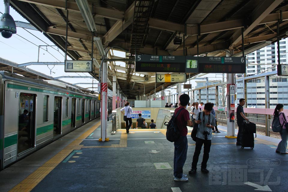 JR武蔵浦和駅ホーム(JR埼京線)