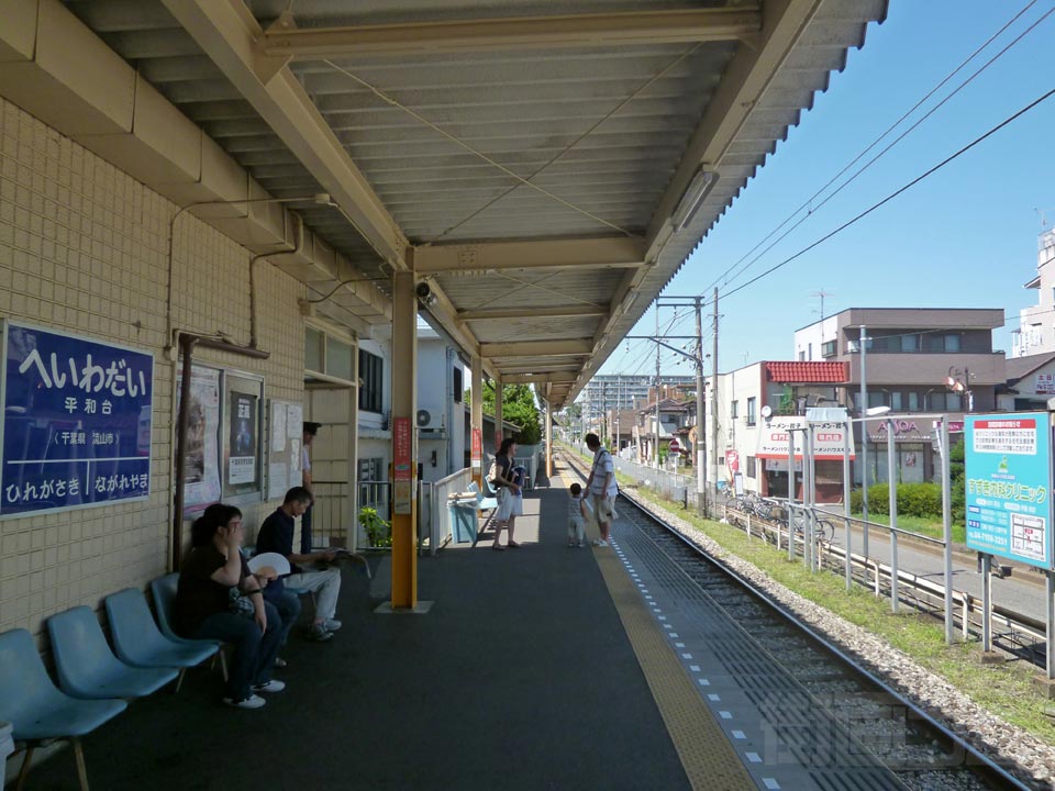 総武流山電鉄平和台駅ホーム写真画像