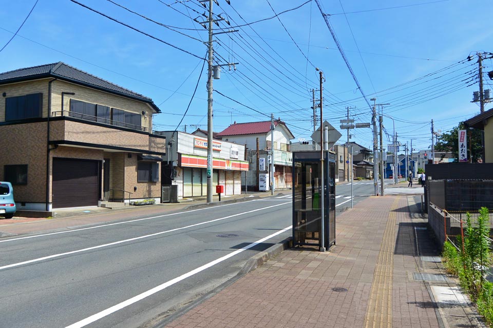 銚子電鉄観音駅前