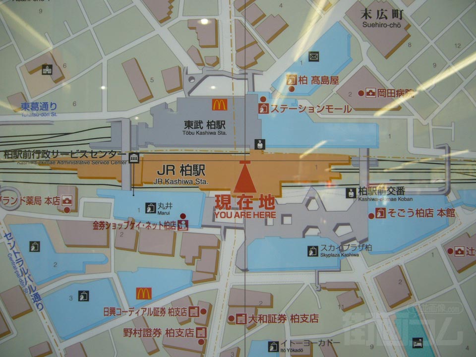JR・東武柏駅前周辺MAP写真画像