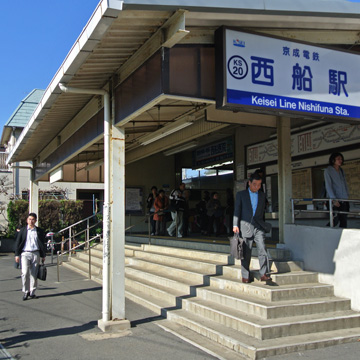 千葉県船橋市京成西船駅前写真画像