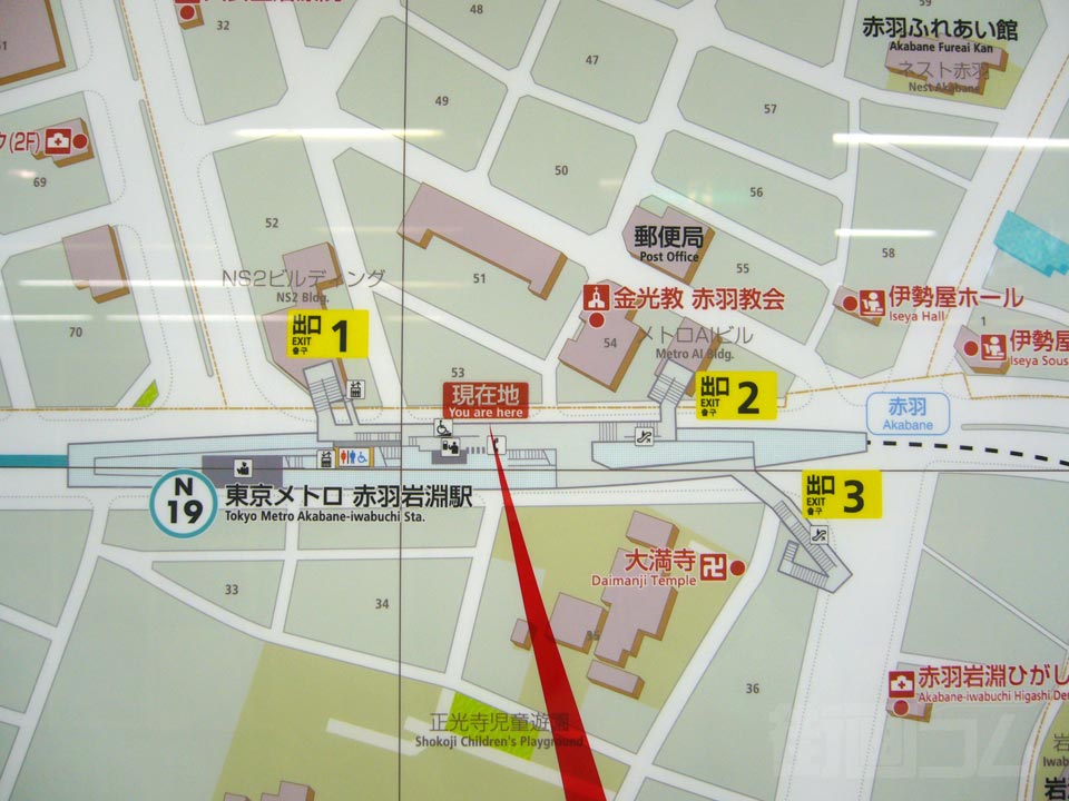 赤羽岩淵駅前周辺MAP