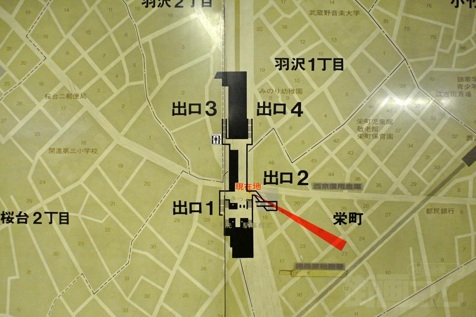 新桜台駅周辺MAP