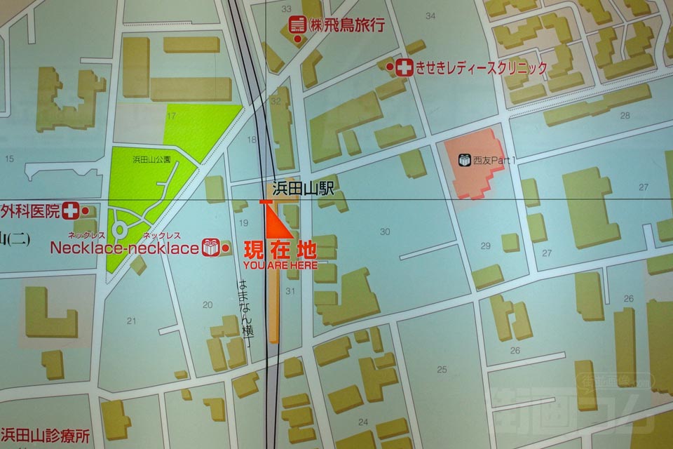 浜田山駅周辺MAP