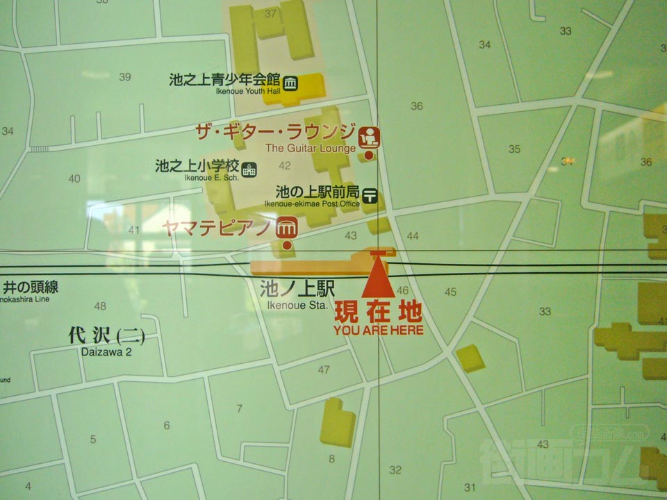 池ノ上駅周辺MAP