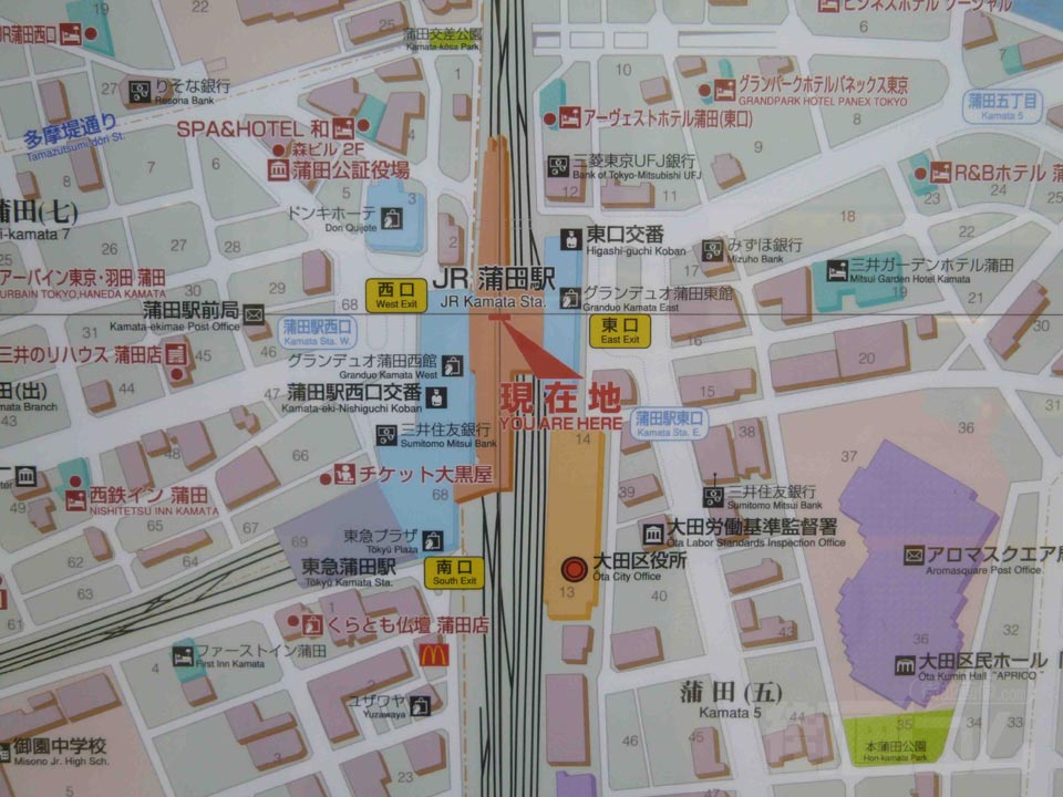 蒲田駅周辺MAP