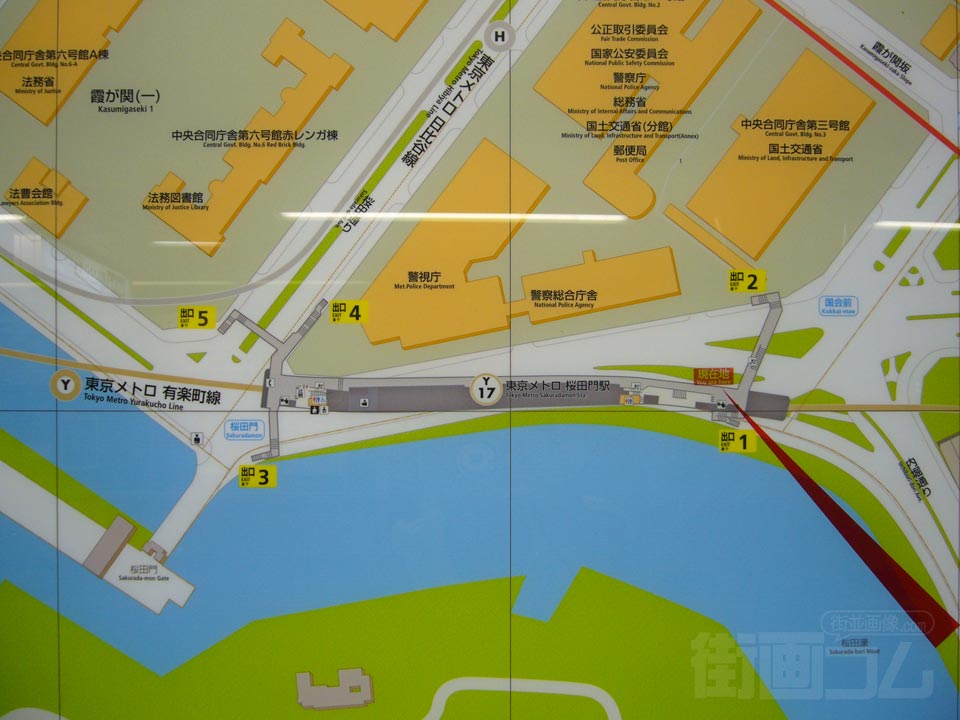 桜田門駅周辺MAP