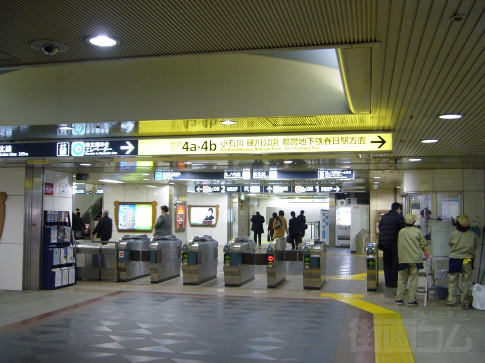 東京メトロ後楽園駅改札口