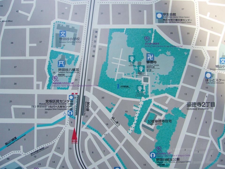 宮の坂駅前周辺MAP写真画像