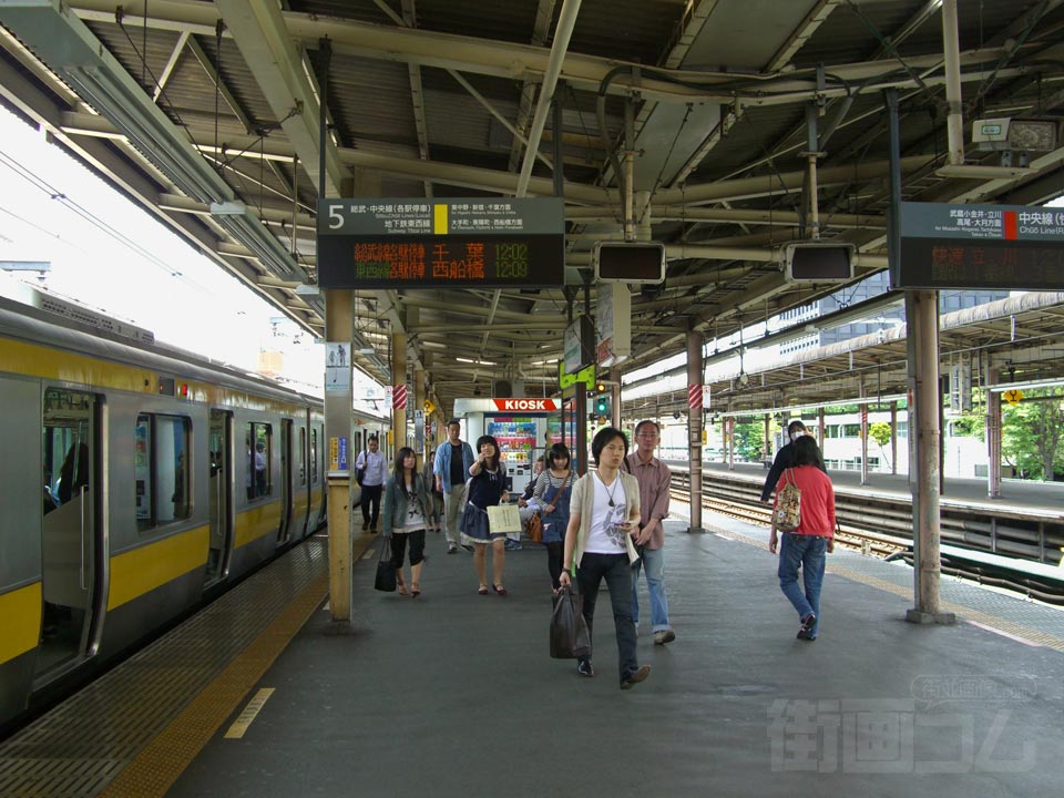 JR中野駅ホーム(JR中央快速線)