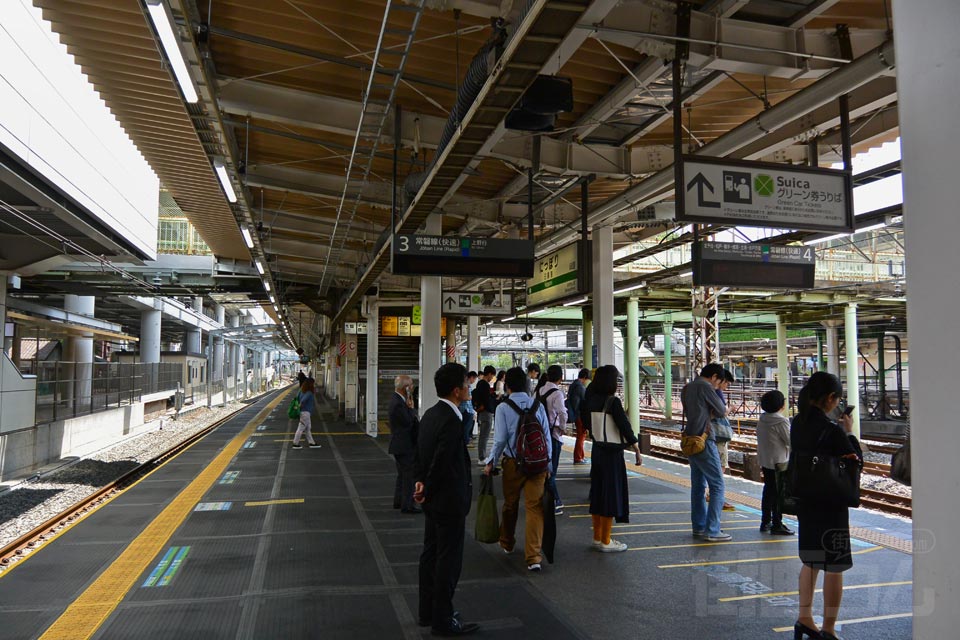 JR日暮里駅ホーム(JR常磐線)