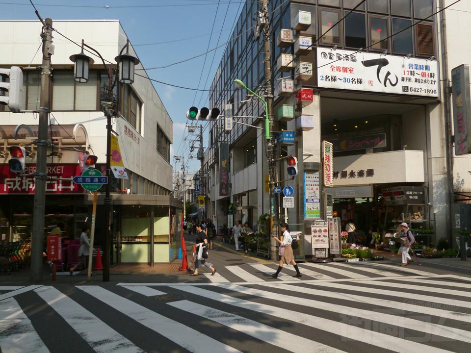 成城学園前駅北口スクランブル交差点