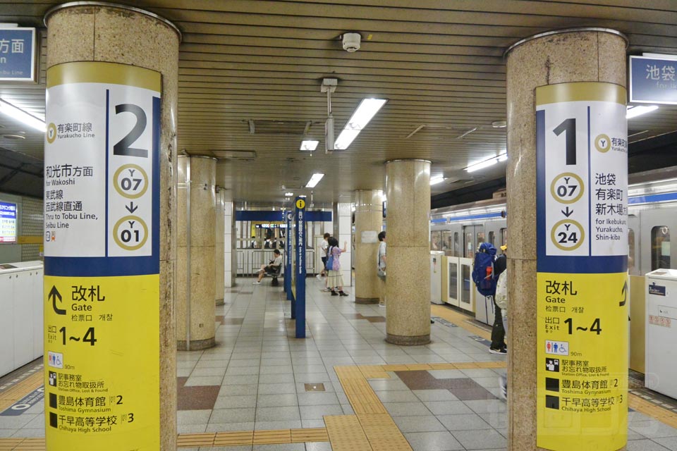 東京メトロ千川駅ホーム(東京メトロ有楽町線)