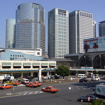 品川駅周辺の街並み