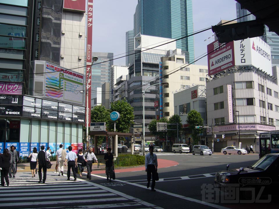 JR新橋駅銀座口写真画像
