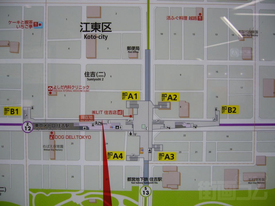 住吉駅前周辺MAP
