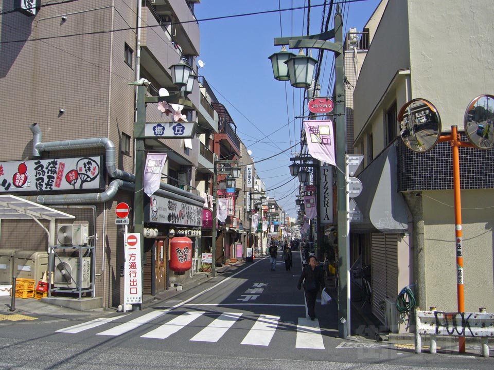 梅丘駅前通り商店街写真画像