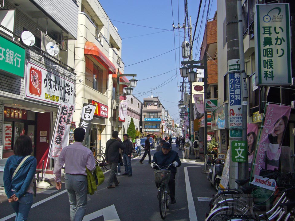 梅丘駅前通り商店街写真画像