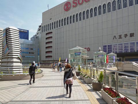 JR八王子駅北口前写真画像