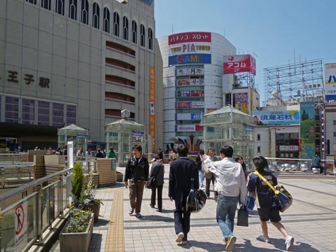 JR八王子駅北口前写真画像