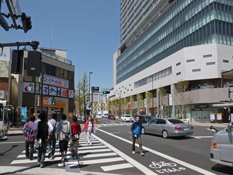 八王子駅南口交差点写真画像