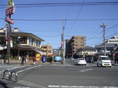羽村駅東口交差点写真画像