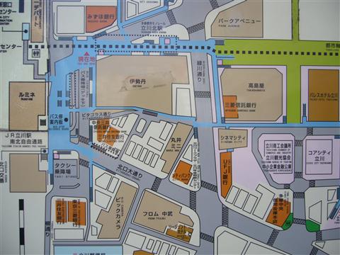 立川駅北口周辺MAP写真画像