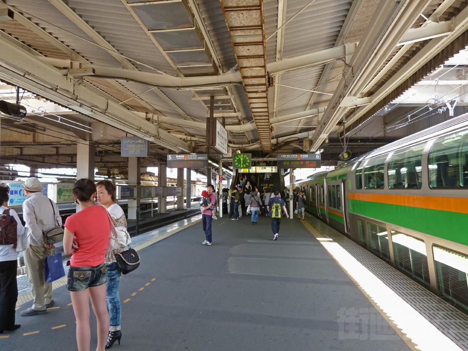 JR茅ヶ崎駅ホーム写真画像