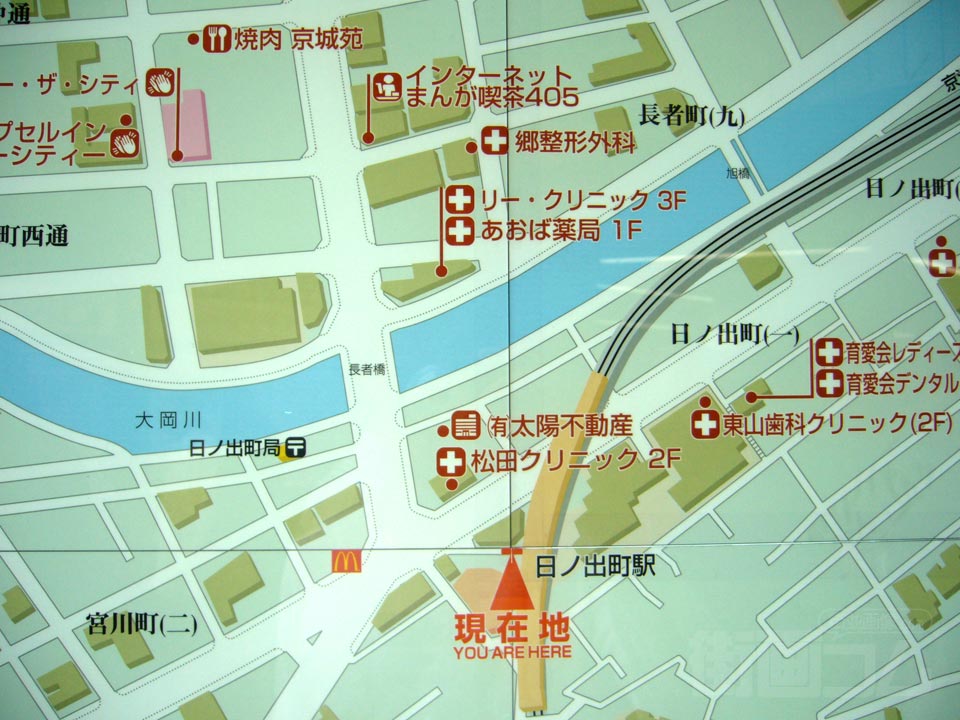 日ノ出町駅前MAP写真画像
