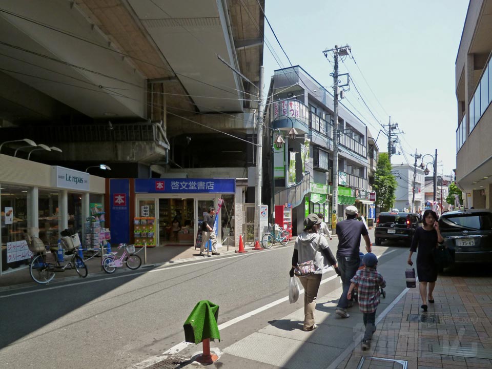 京王稲田堤駅北口前