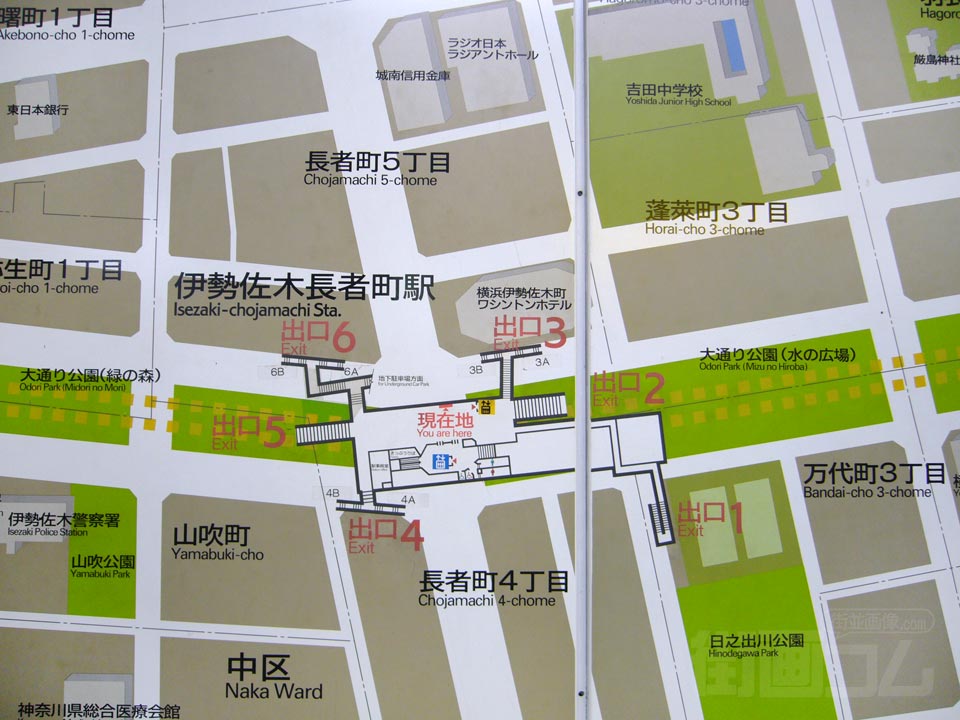 伊勢佐木長者町駅前MAP