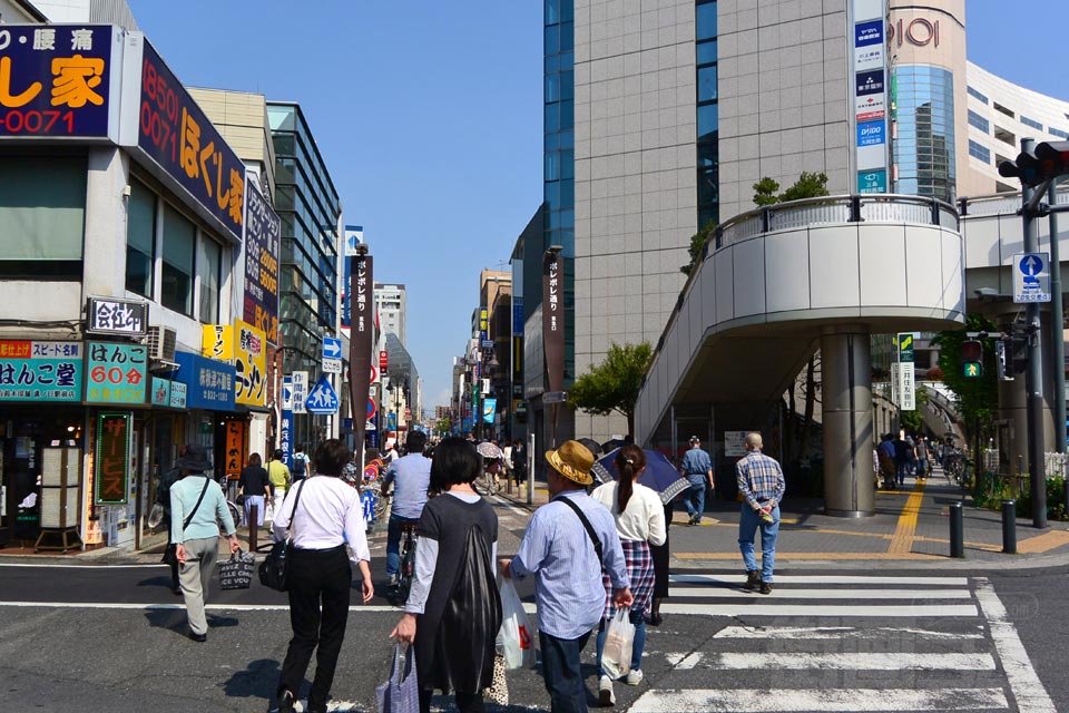 溝の口駅西口商店街写真画像