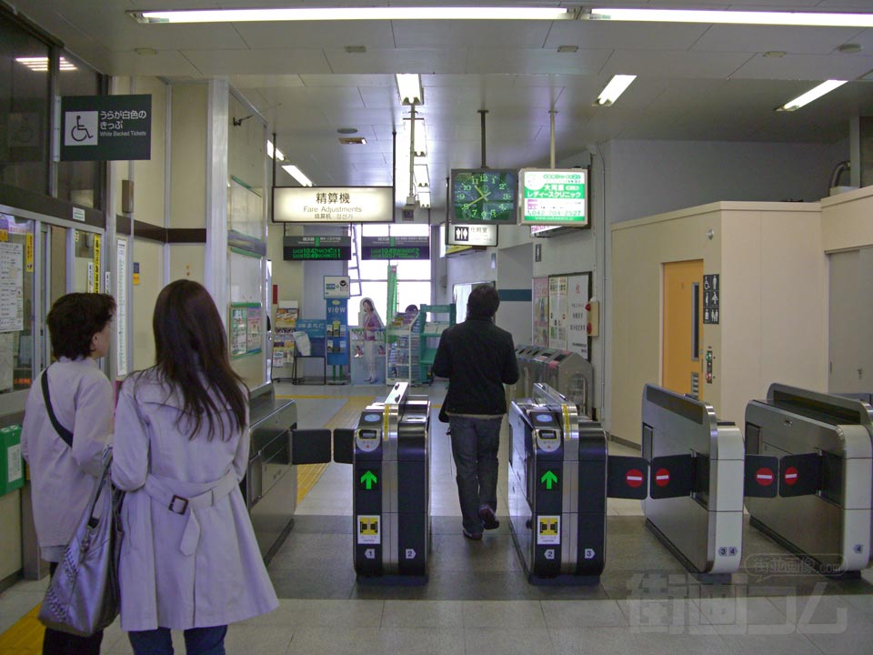JR矢部駅改札口写真画像