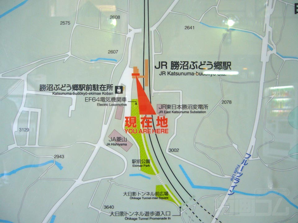 勝沼ぶどう郷駅周辺MAP