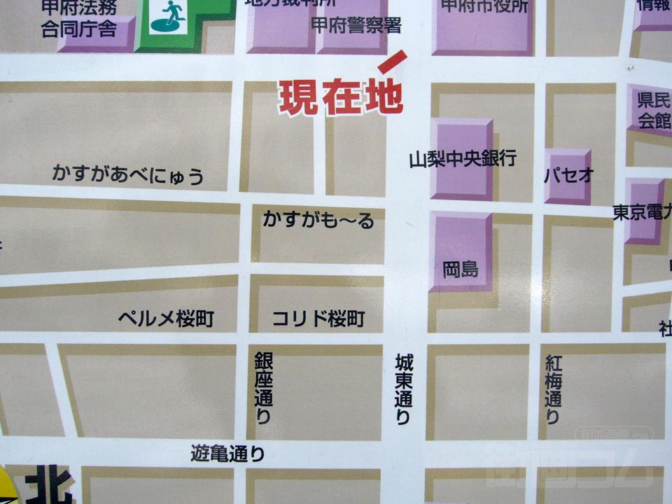 甲府市中心部MAP