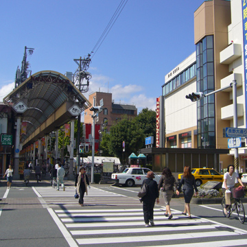 長野県長野市権堂駅前写真画像