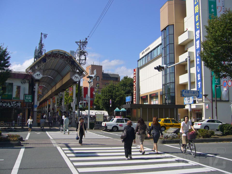 権堂駅交差点写真画像